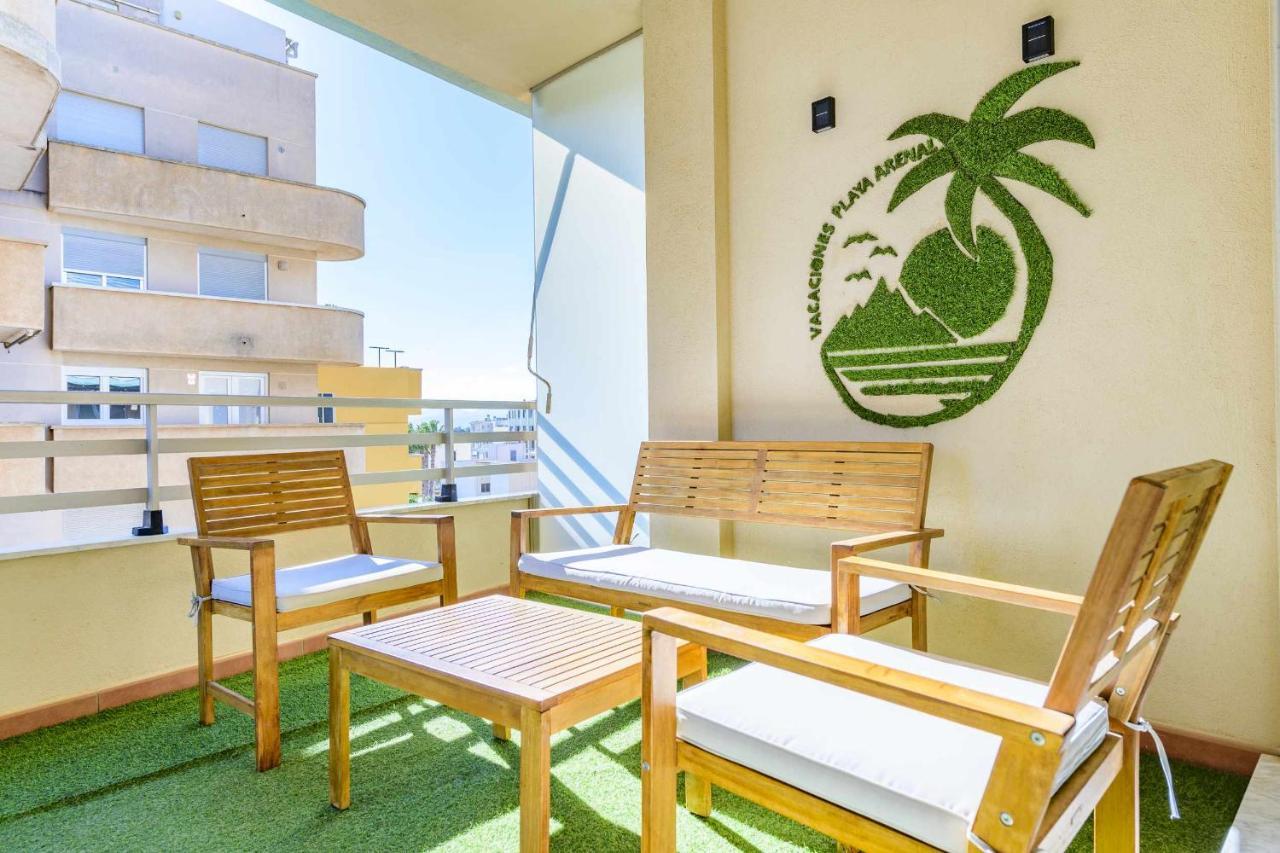 Apart Port Arenal Con Terraza Y Piscina ブリアナ エクステリア 写真